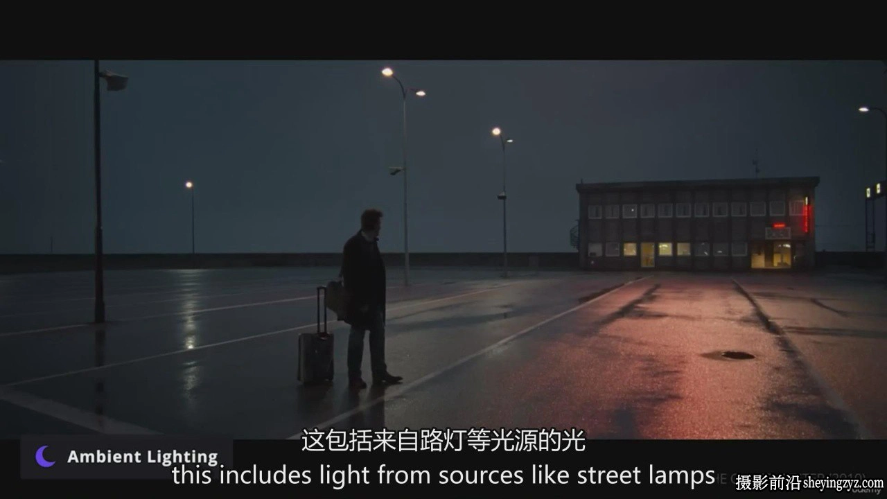 电影制作人和视频创作者的高级电影照明技巧完整教程-中英字幕