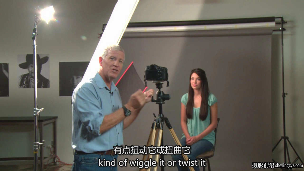 摄影师Kirk Tuck摄影棚工作室时尚人像布光教程-中英字幕