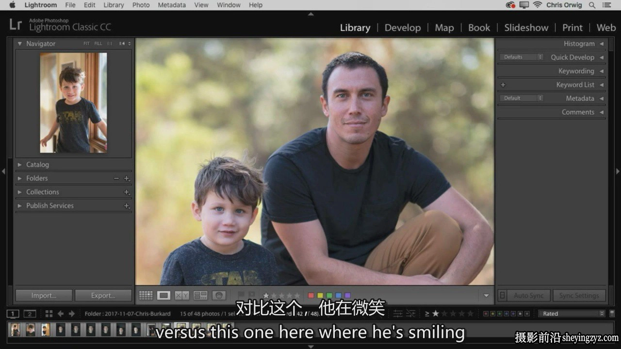 Chris Orwig - Photoshop和Lightroom中改进肖像修饰教程-中英字幕