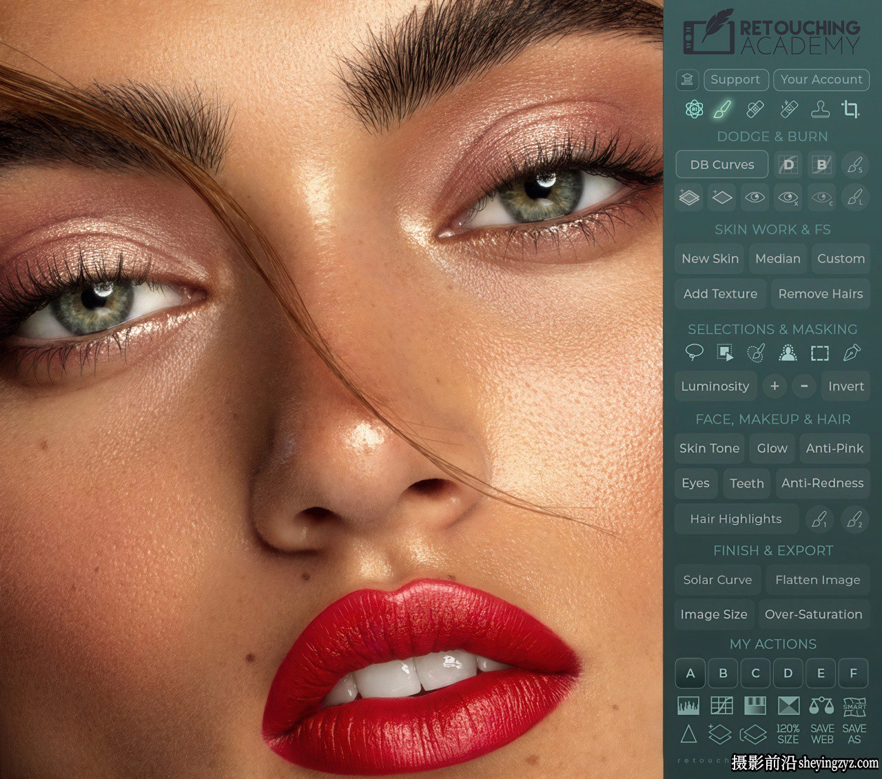 RA Beauty Retouch Panel v5.2中文版|人像精修D&amp;B中性灰磨皮插件