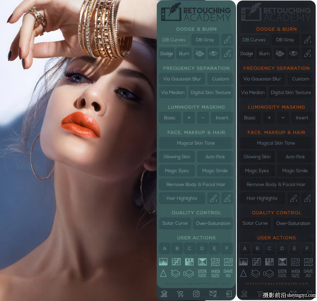 RA Beauty Retouch Panel v5.2中文版|人像精修D&amp;B中性灰磨皮插件
