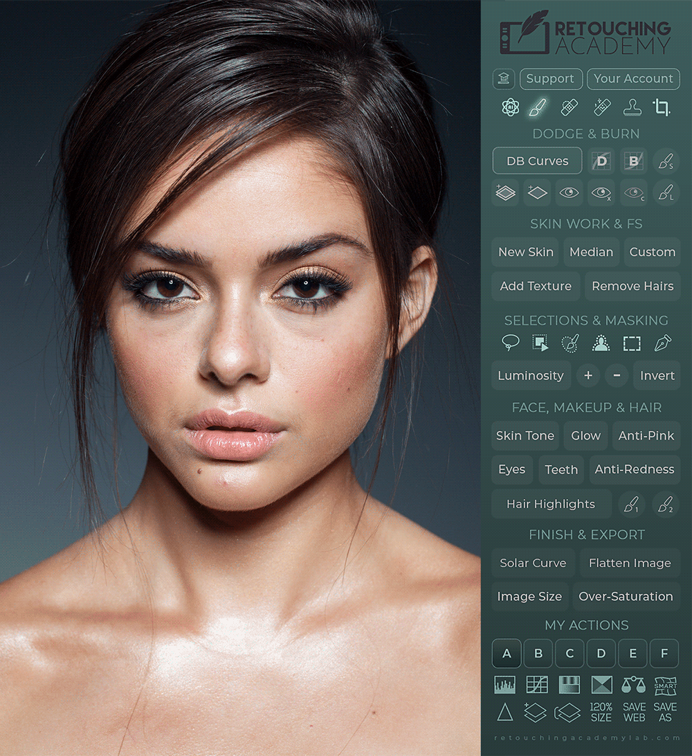 RA Beauty Retouch Panel v5.2中文版|人像精修D&amp;B中性灰磨皮插件