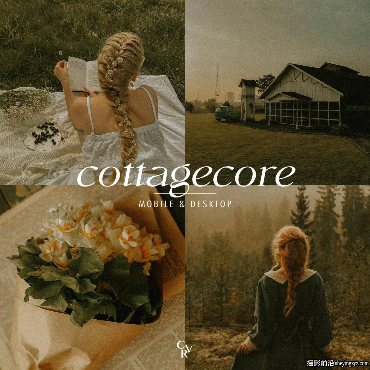 温暖哑光电影人像LR预设手机LR预设 Cottage Lightroom Presets