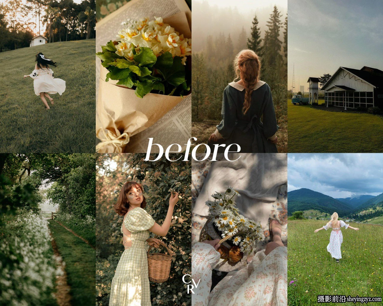 温暖哑光电影人像LR预设手机LR预设 Cottage Lightroom Presets