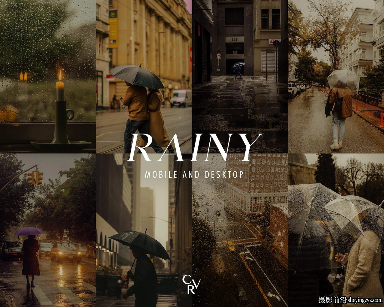 下雨天情绪电影色彩LR预设手机LR预设Rainy Day Lightroom Presets