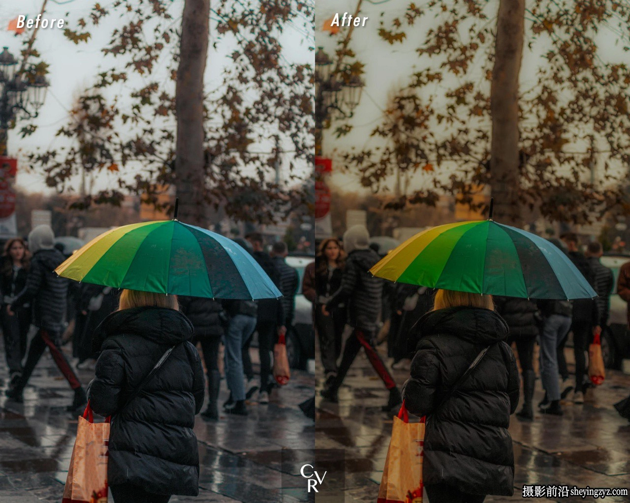 下雨天情绪电影色彩LR预设手机LR预设Rainy Day Lightroom Presets