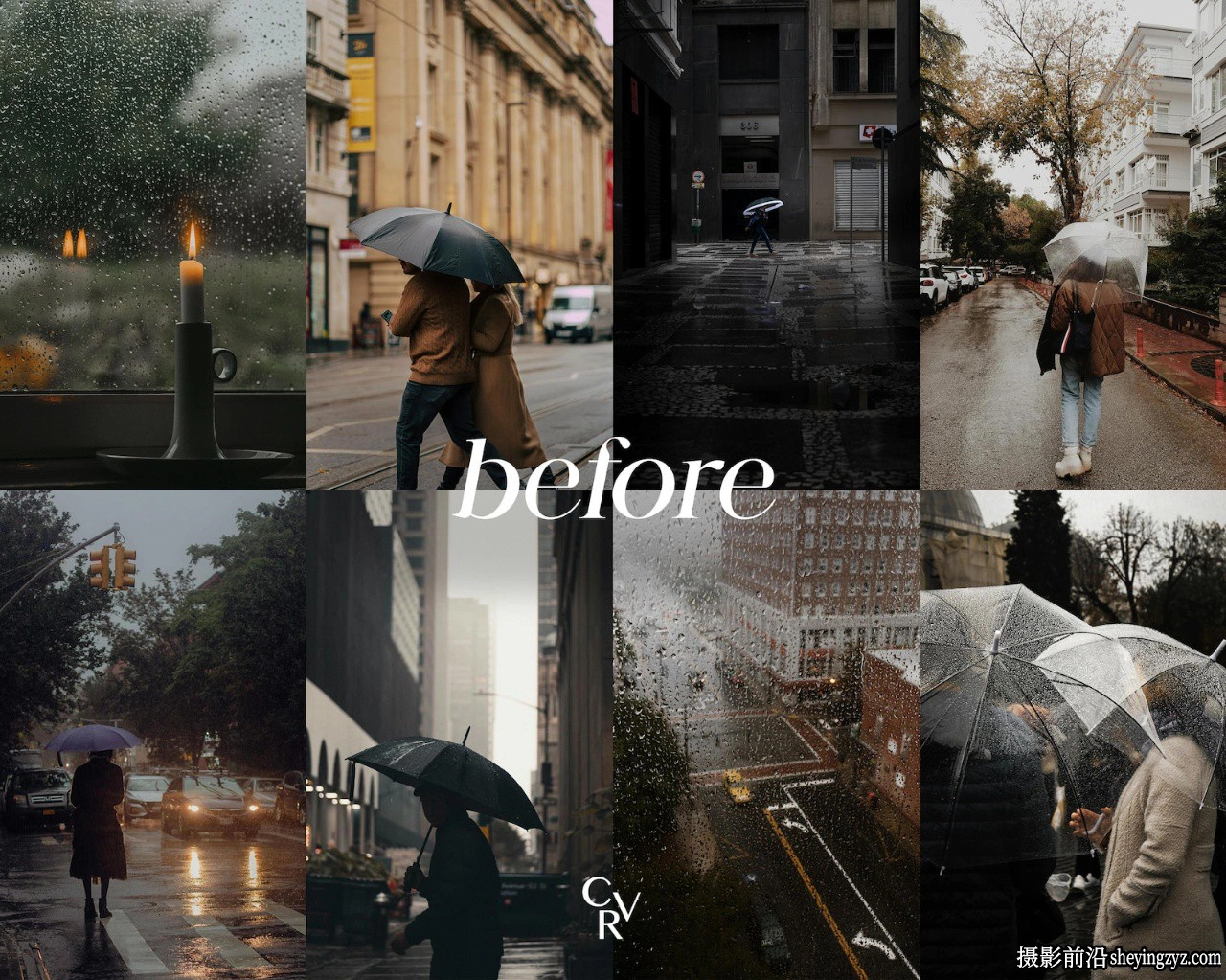 下雨天情绪电影色彩LR预设手机LR预设Rainy Day Lightroom Presets