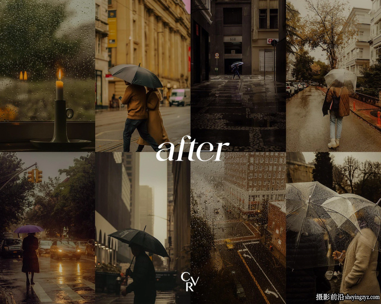 下雨天情绪电影色彩LR预设手机LR预设Rainy Day Lightroom Presets