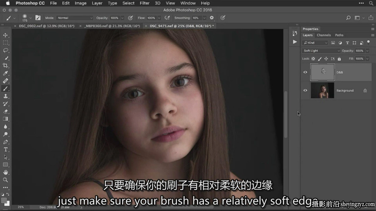 Meg Bitton - 从零学习D&amp;B加深减淡人像润饰修图教程-中英字幕
