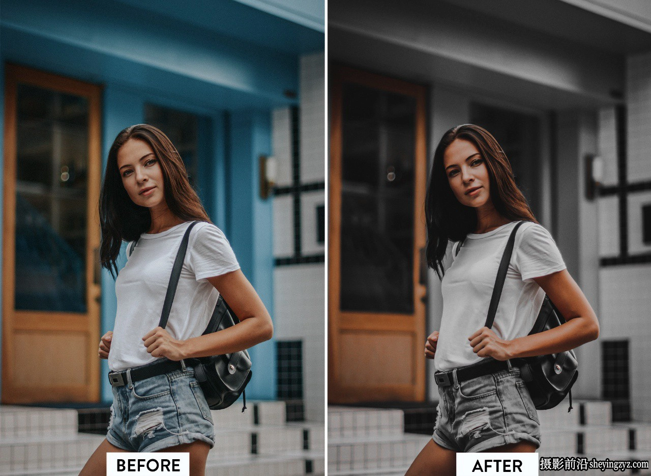 黑暗情绪人像LR预设手机LR预设 Moody Black Lightroom Preset