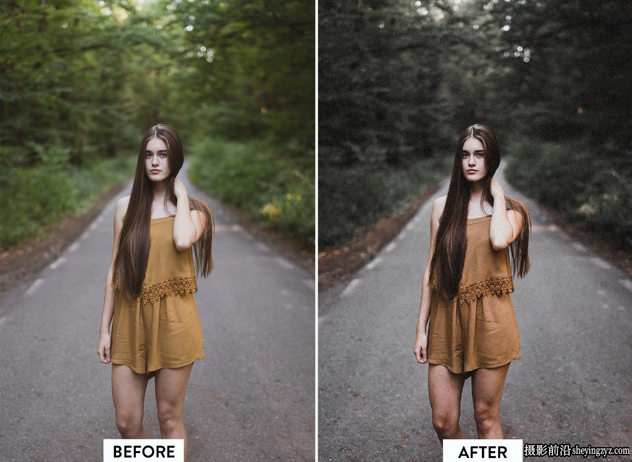 黑暗情绪人像LR预设手机LR预设 Moody Black Lightroom Preset
