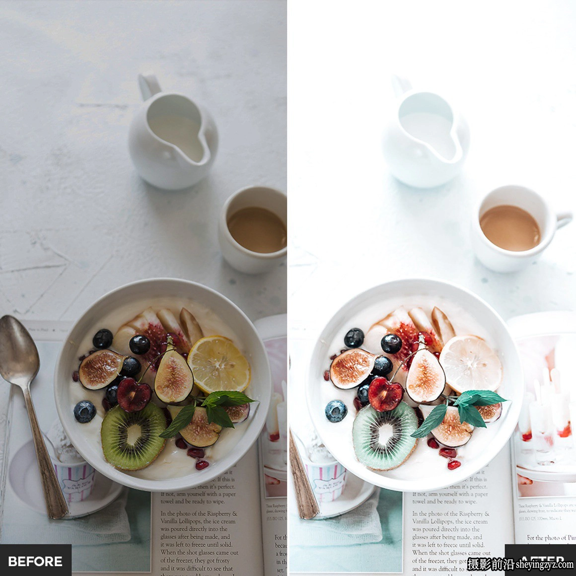 明亮通透美食摄影Lightroom预设 Bright Food Lightroom Presets
