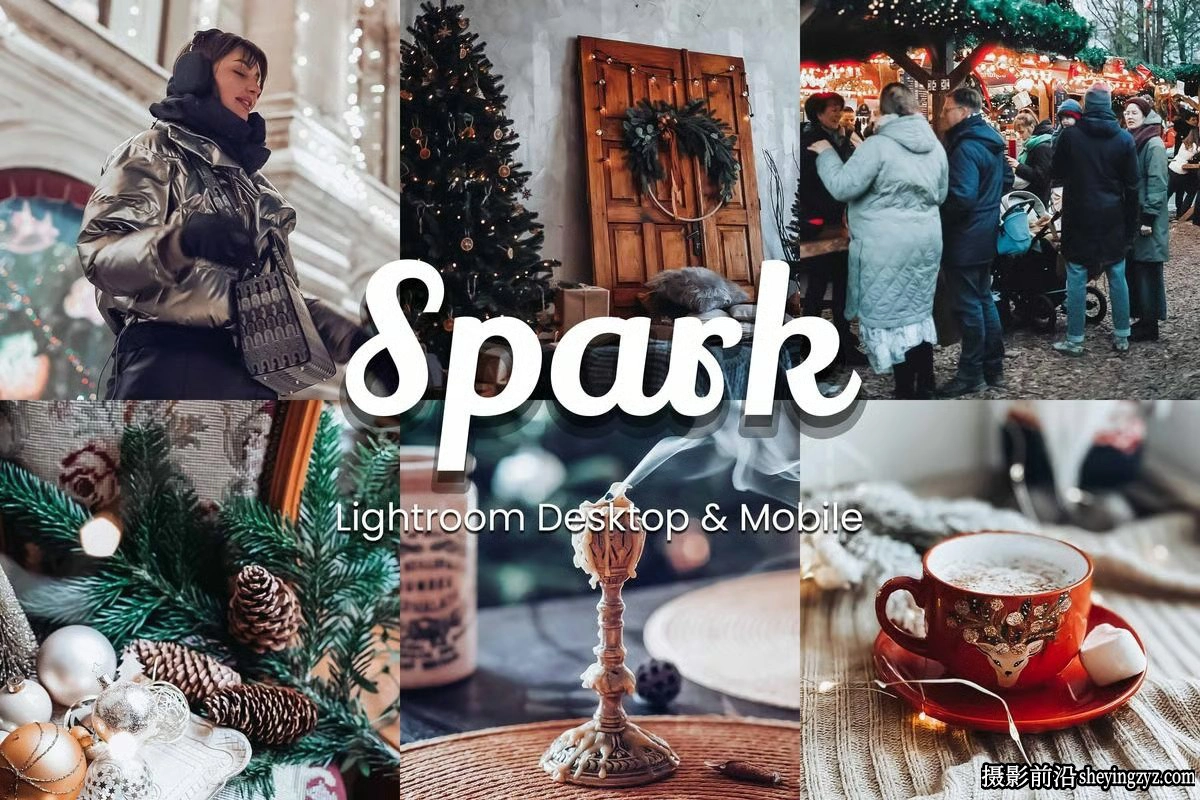 冬季雪景假日圣诞节Lightroom调色滤镜 30 Spark Lightroom Bundle