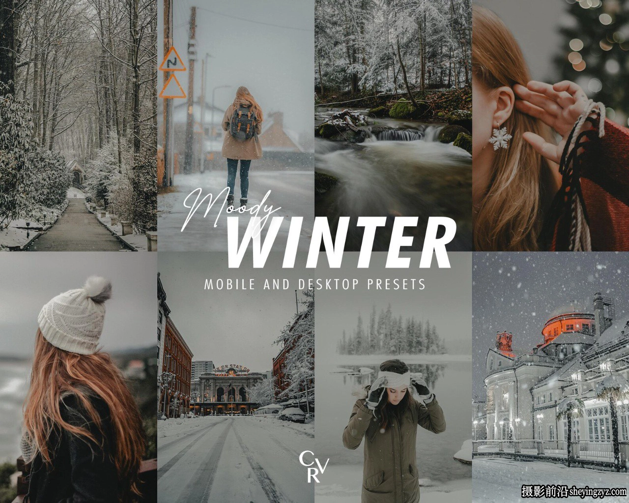 忧郁的冬季色调Lightroom调色预设 Moody Winter Lightroom Presets