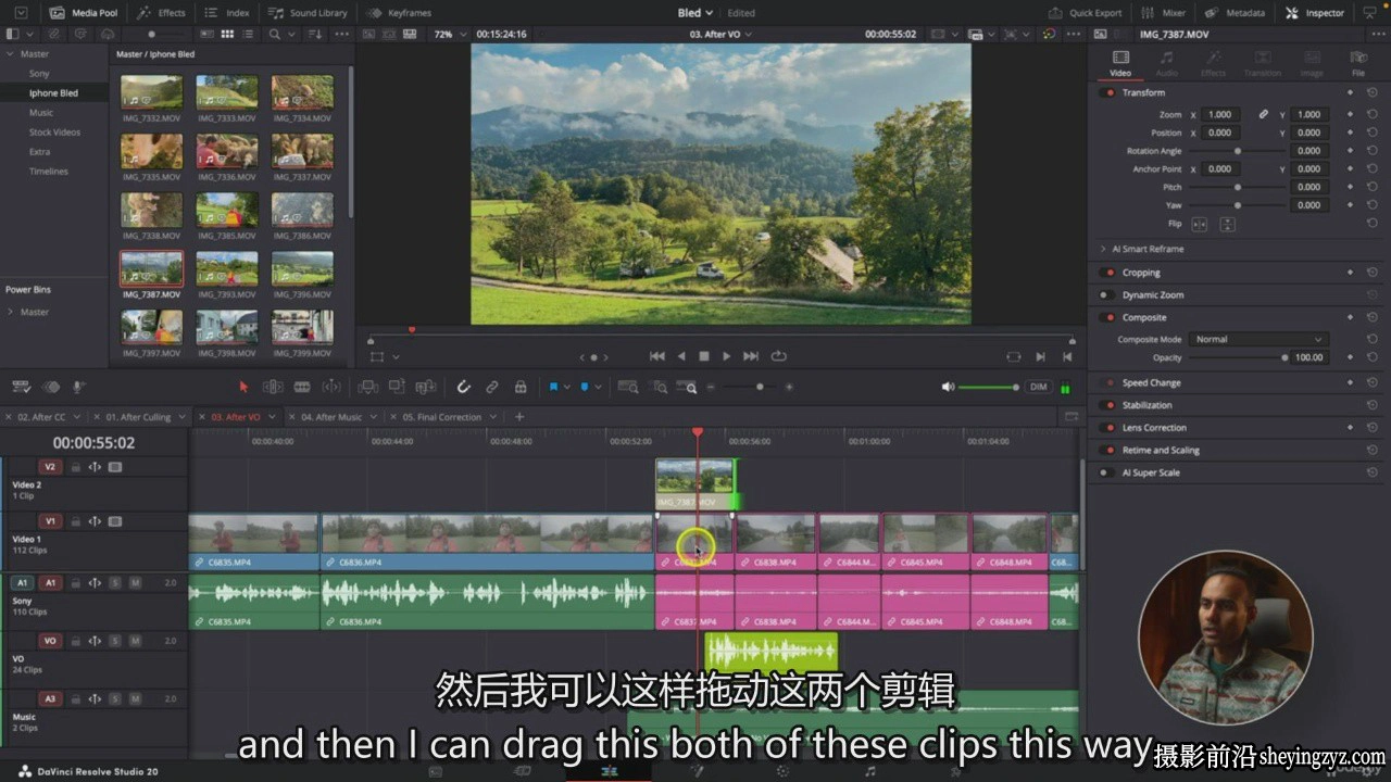DaVinci Resolve 快速编辑YouTube社交媒体视频工作流程-中英字幕