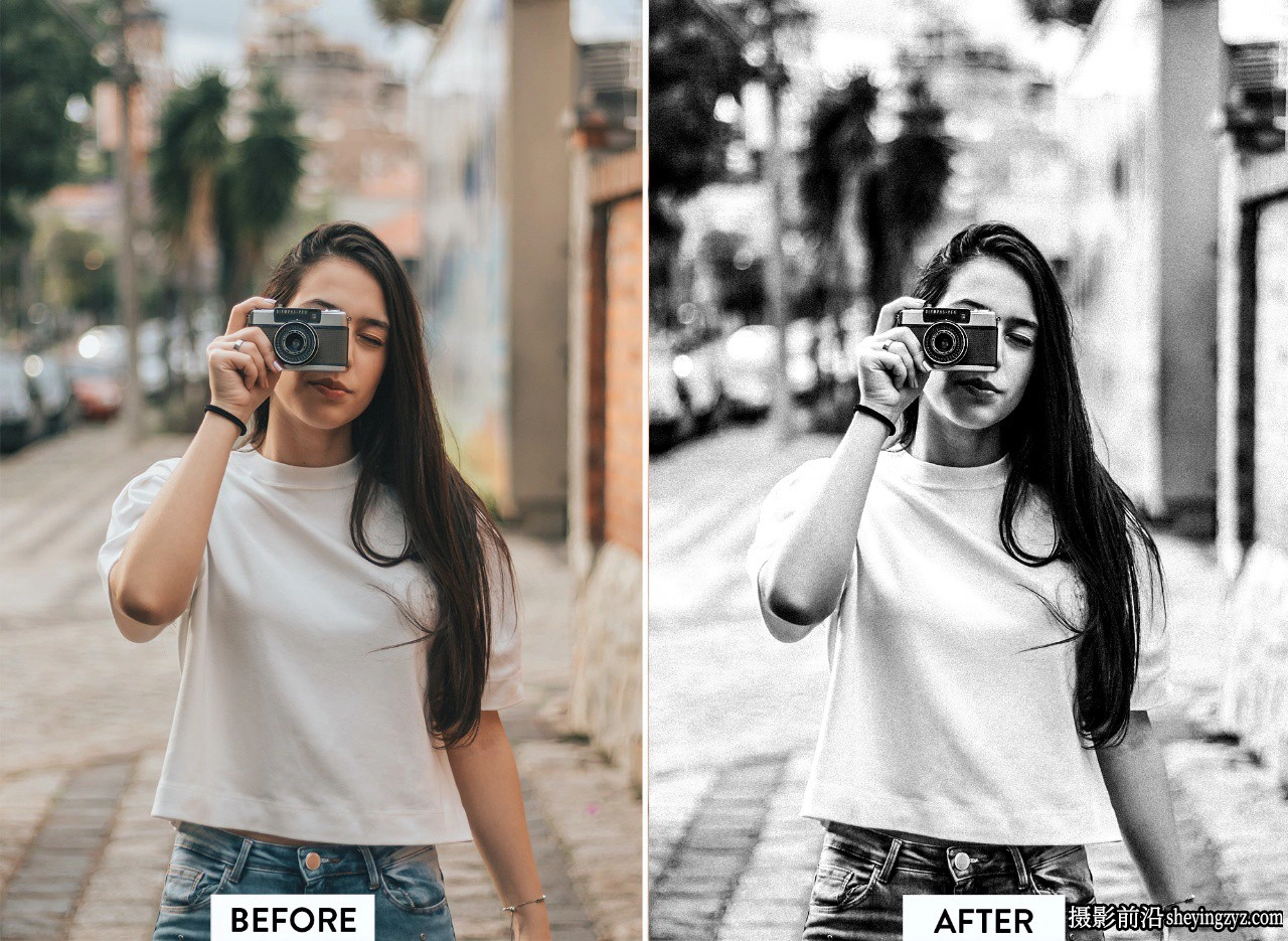 黑白胶片LR预设手机预设 Black and White Film Lightroom Presets
