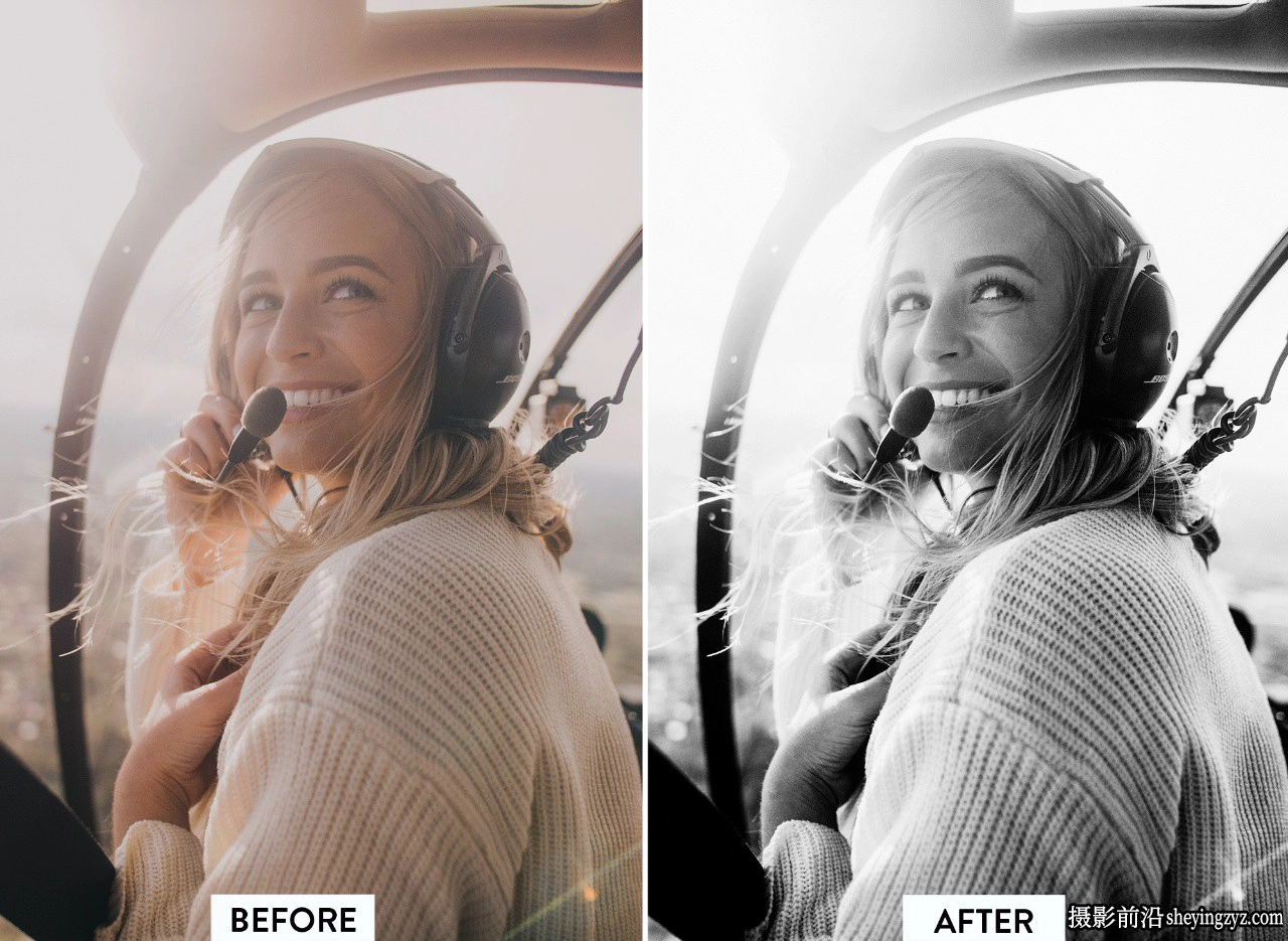 好莱坞经典黑白胶片LR预设手机预设 MONOCHROME Lightroom Presets