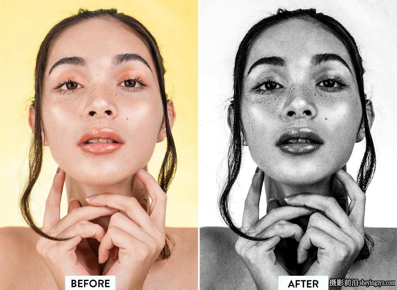 黑白人像胶片LR预设手机预设 BLACK and WHITE Lightroom  Presets