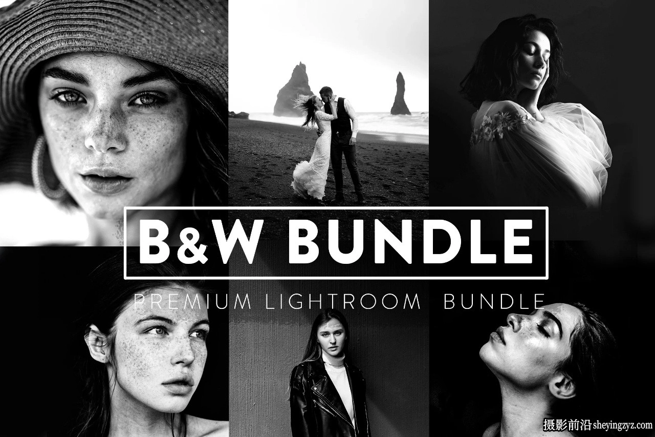 60种黑白胶片LR预设 60 BLACK and WHITE BUNDLE Lightroom Presets