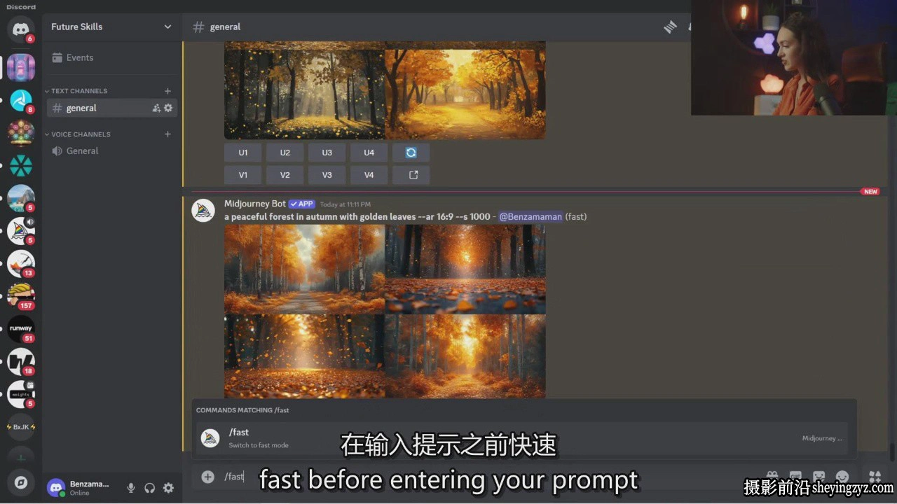 Midjourney AI人工智能:生成式人工智能艺术的逐步指南教程-中英字幕