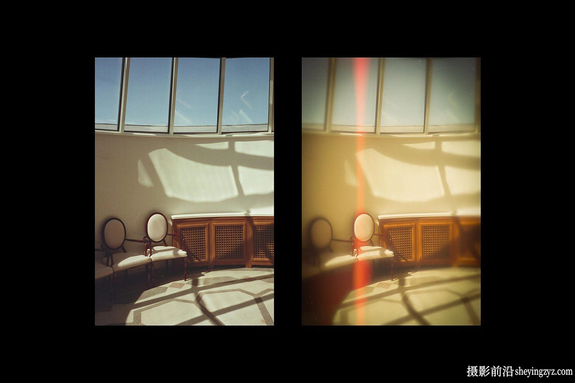 复古电影发光漏光照片效果模板 Vintage Film Glow Photo Effect