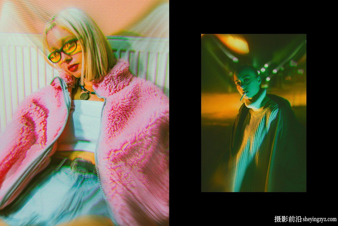 旧电视复古胶片照片效果模板 Old Tv Photo Effect