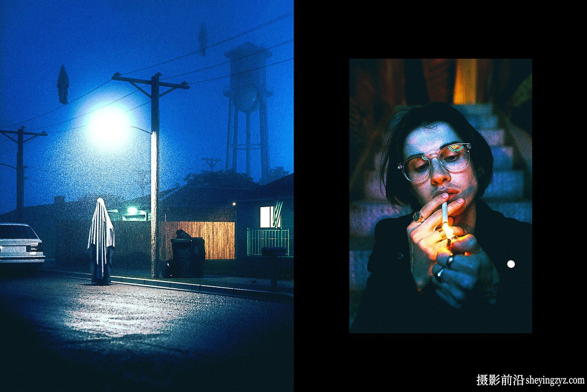 冷色调电影照片效果模板 Cold Cinematic Photo Effect