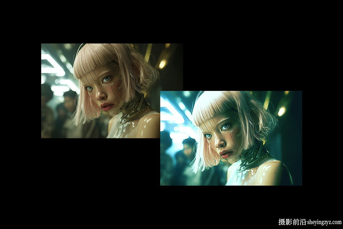 冷色调电影照片效果模板 Cold Cinematic Photo Effect
