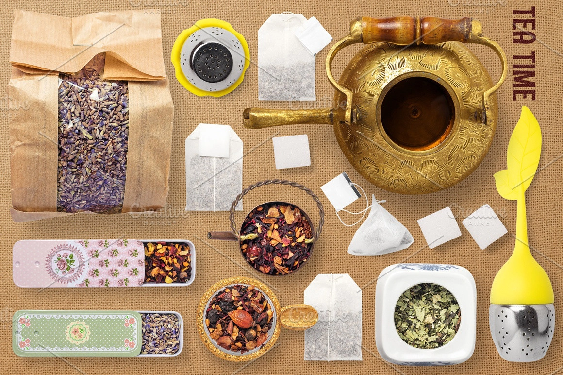 美食样机模型系列第五季-咖啡.茶.糖.牛奶美食独立样机模型