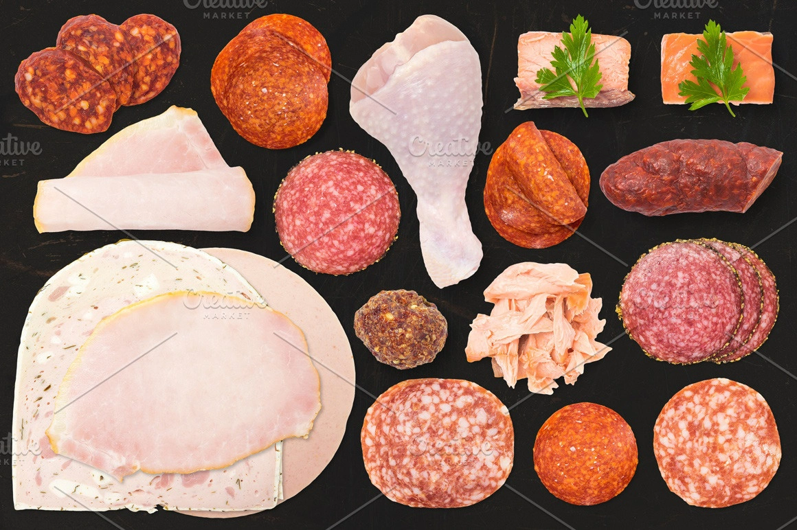 美食样机模型系列第六季-牛肉猪肉肉类,鱼类,蛋类独立样机模型