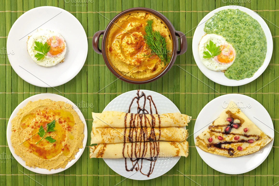 美食样机模型系列第10季-早餐面包,盘子里的食物独立样机模型