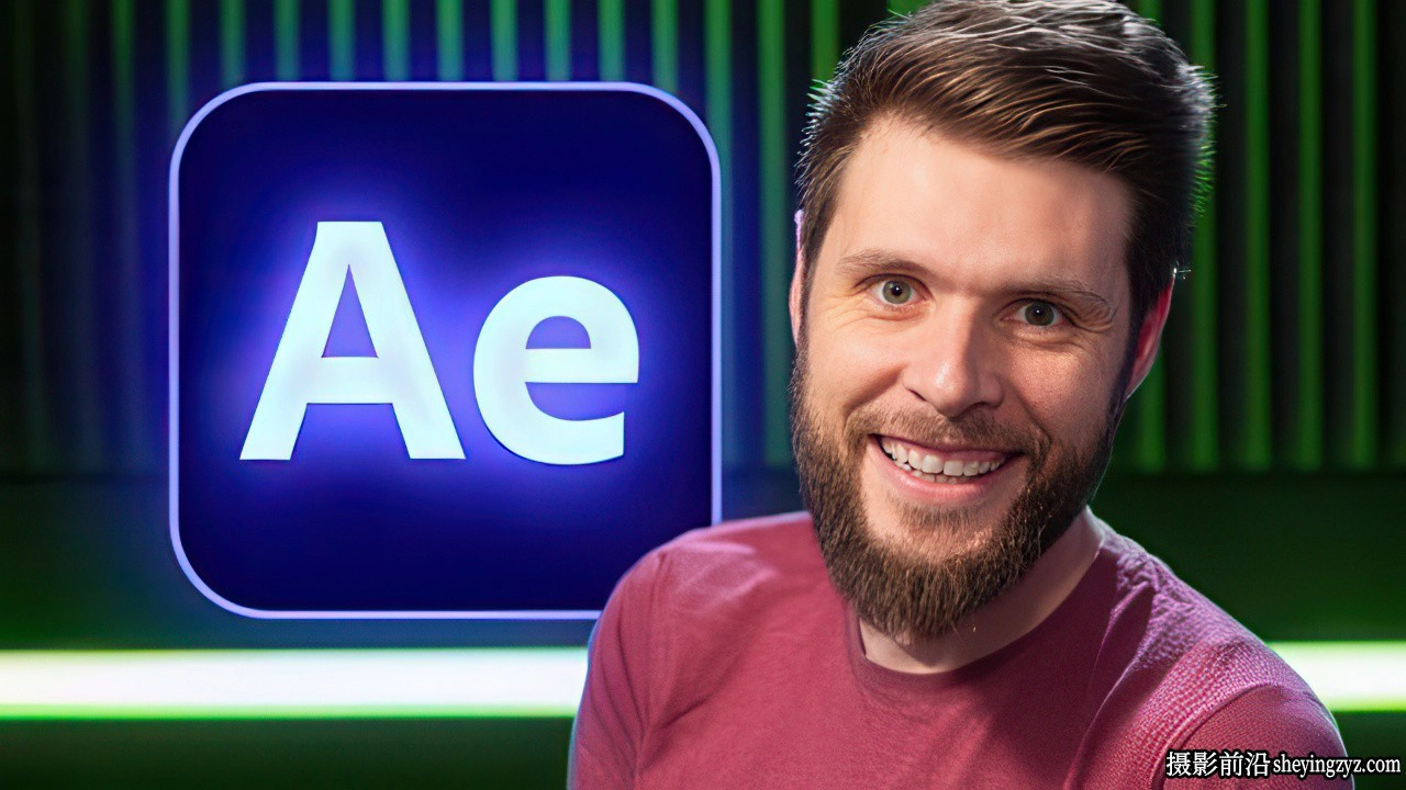 After Effects 2026掌握运动图形视觉特效跟踪抠像,3D教程-中英字幕