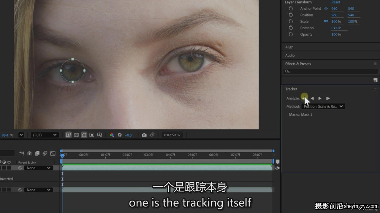 After Effects 2026掌握运动图形视觉特效跟踪抠像,3D教程-中英字幕