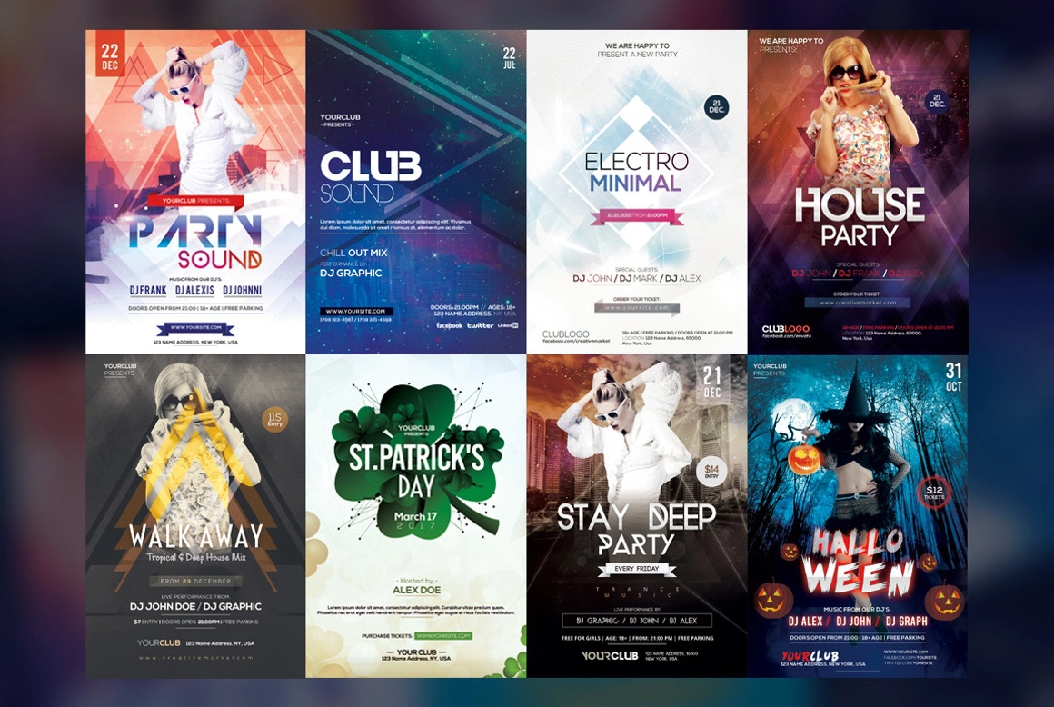 50套传单PSD模板合集 50 PSD FLYERS TEMPLATES