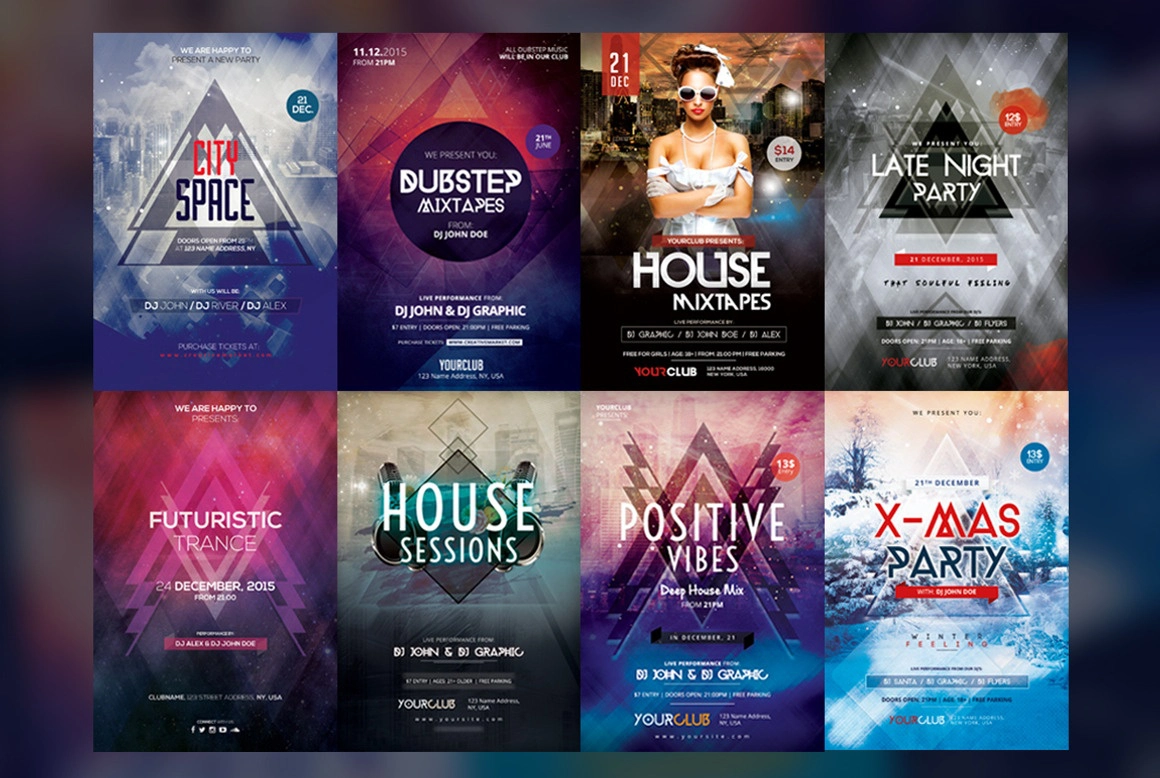 50套传单PSD模板合集 50 PSD FLYERS TEMPLATES