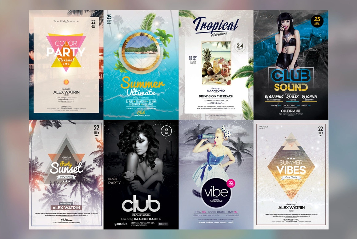 50套传单PSD模板合集 50 PSD FLYERS TEMPLATES