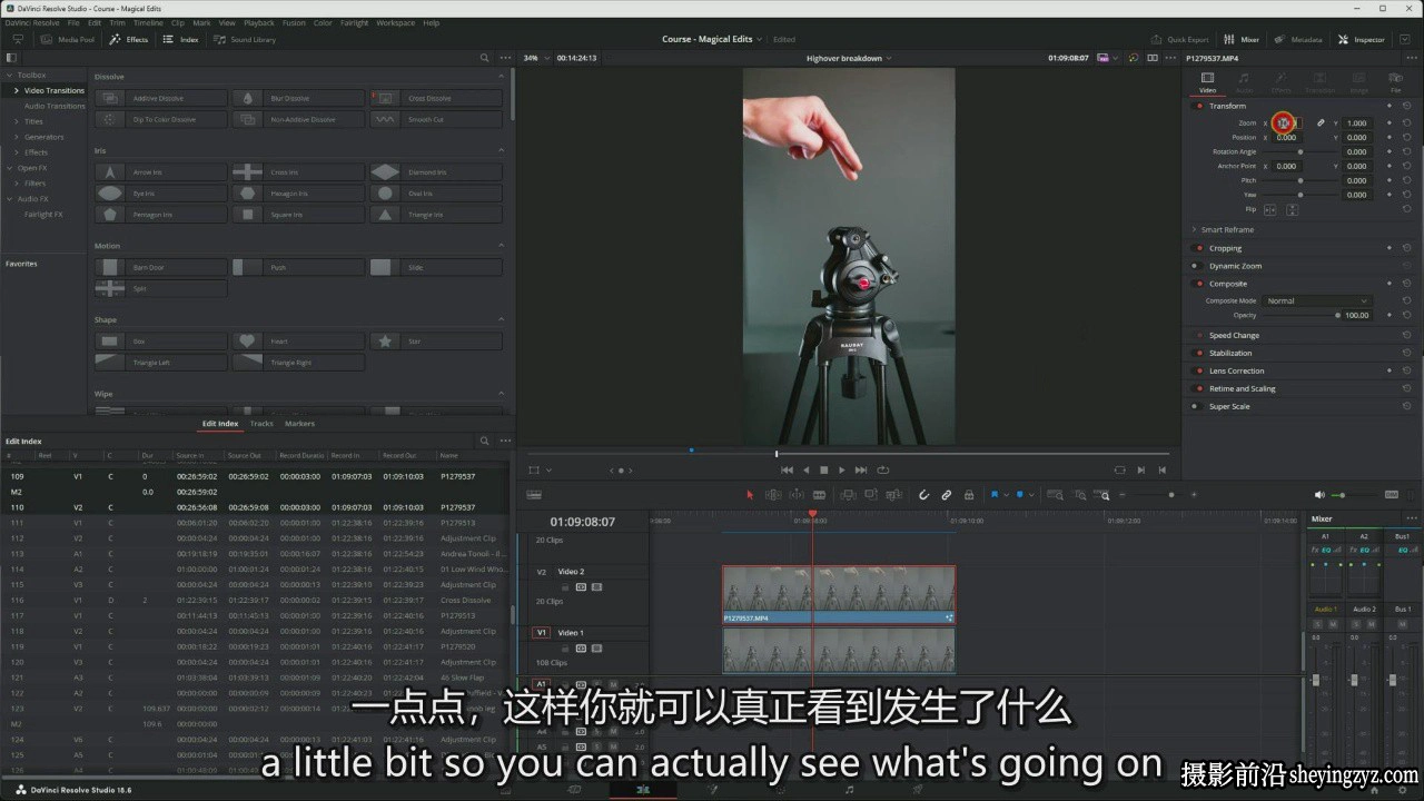 Amar Muric - Davinci Resolve 达芬奇魔法视频剪辑课程-中英字幕