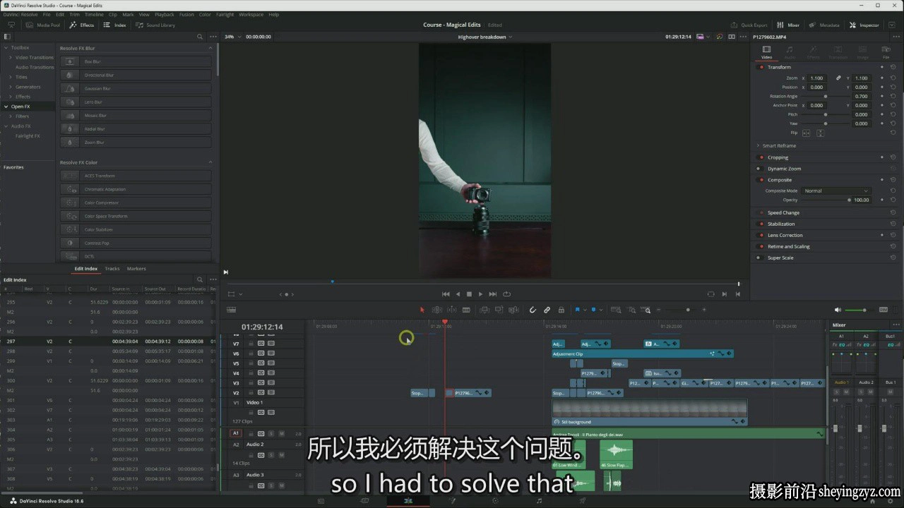 Amar Muric - Davinci Resolve 达芬奇魔法视频剪辑课程-中英字幕