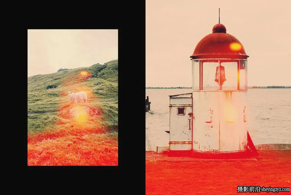 Photoshop复古相机照片效果智能对象PSD模板