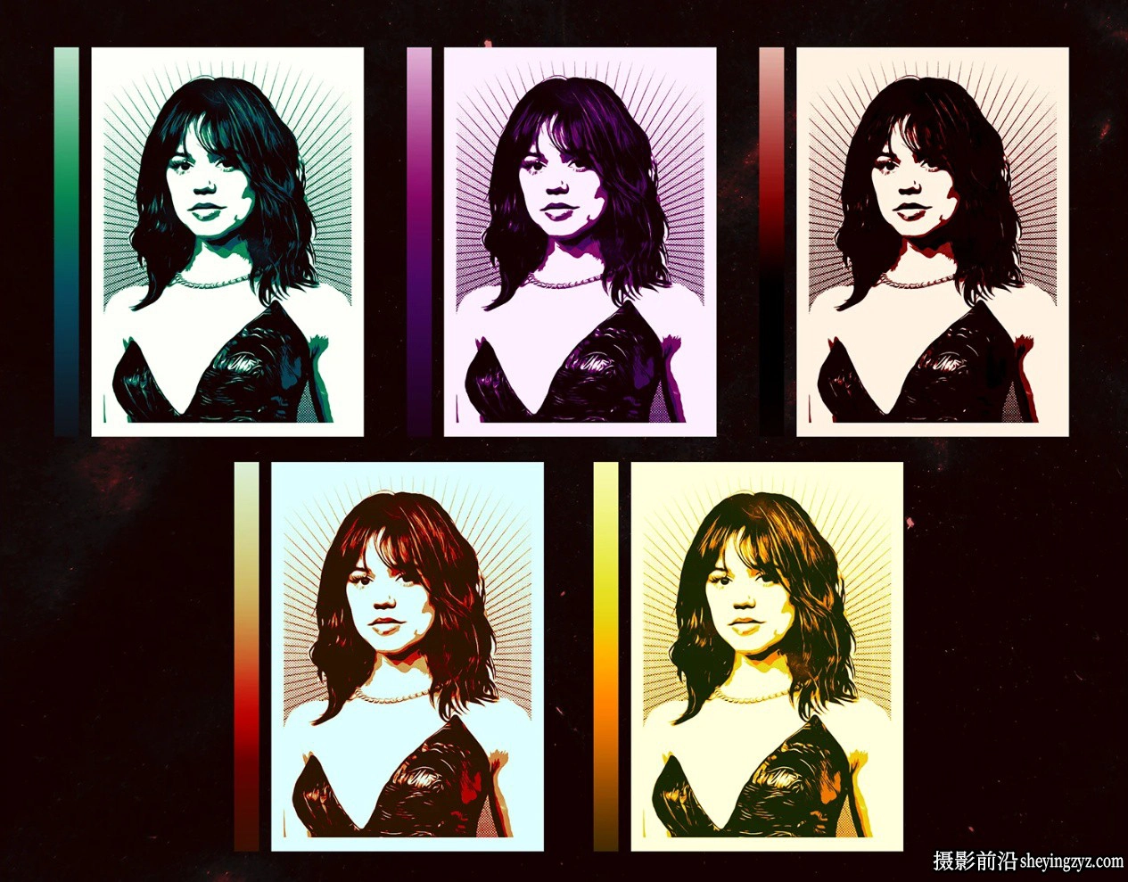 Photoshop的矢量风格照片效果智能对象PSD模板