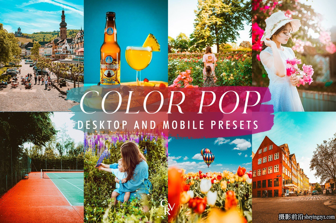 清晰通透色彩LR预设手机lr预设 Color Pop Lightroom Presets