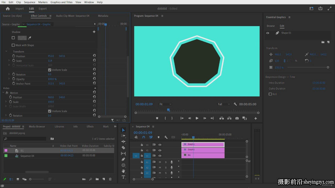 Adobe PS.AE.PR完整视频编辑与动态图形大师班教程-中英字幕