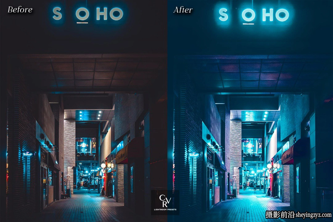 赛博朋克城市夜景风光LR预设手机预设 Cyberpunk Lightroom Presets