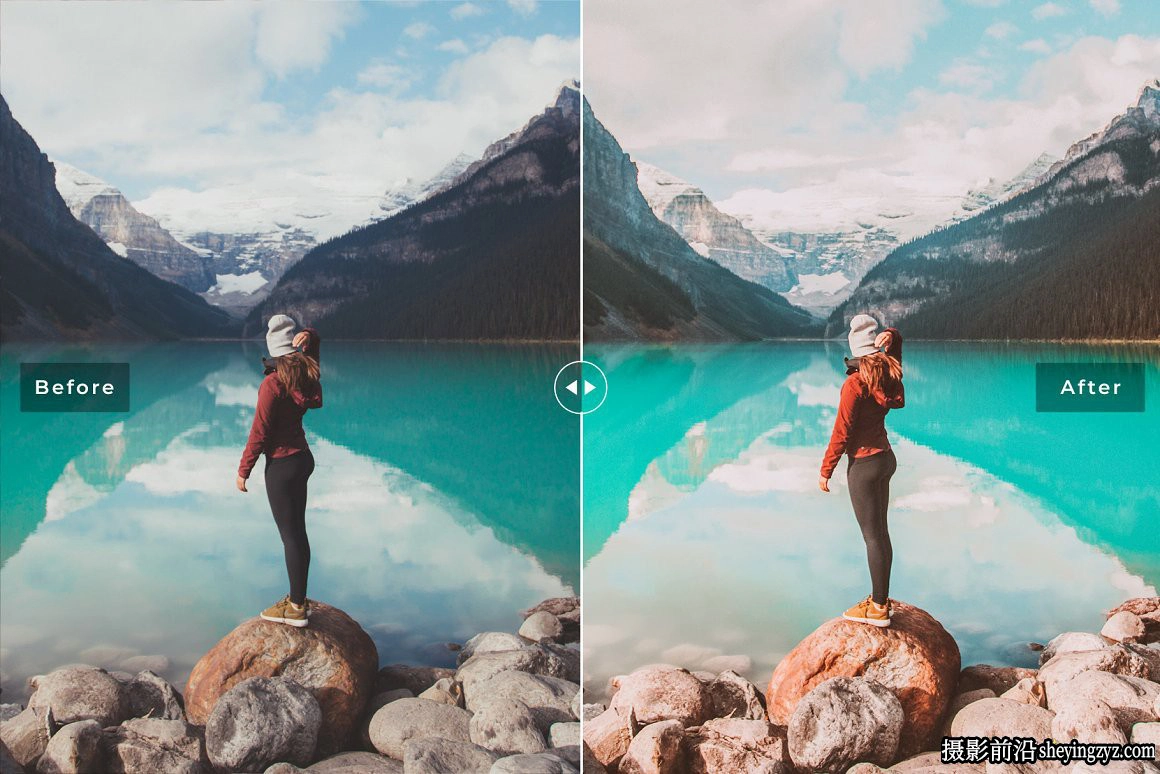旅拍橙青色人像调色LR预设 Mountain Lake Pro Lightroom Presets