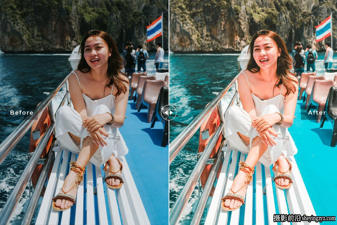 旅拍橙青色人像调色LR预设 Mountain Lake Pro Lightroom Presets