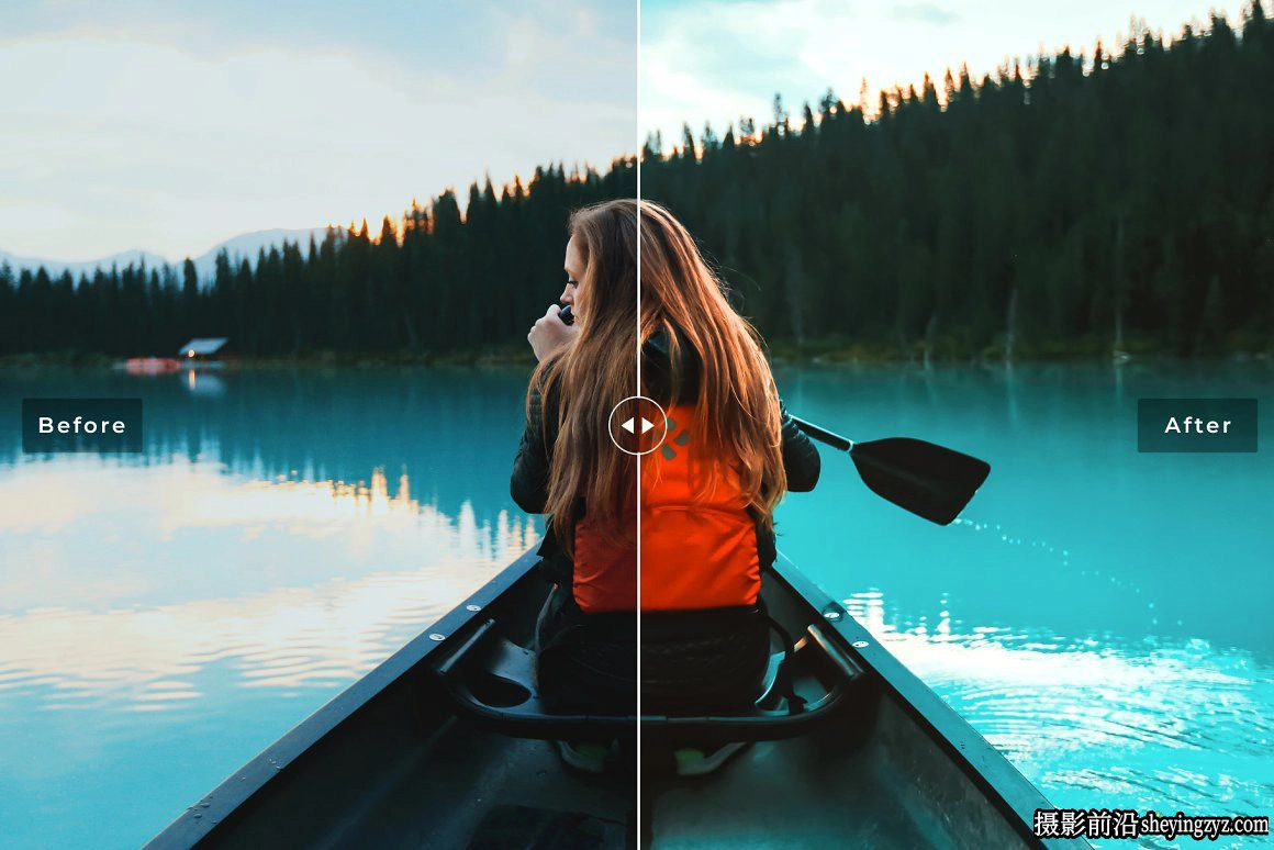 旅拍橙青色人像调色LR预设 Mountain Lake Pro Lightroom Presets