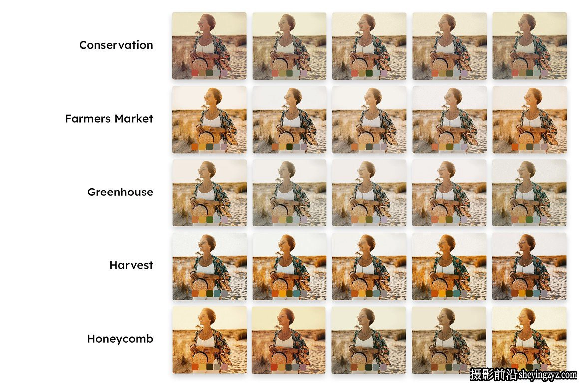 温暖回忆褪色胶片LR预设及LUT预设 25 Aloe Honey LUTs Presets