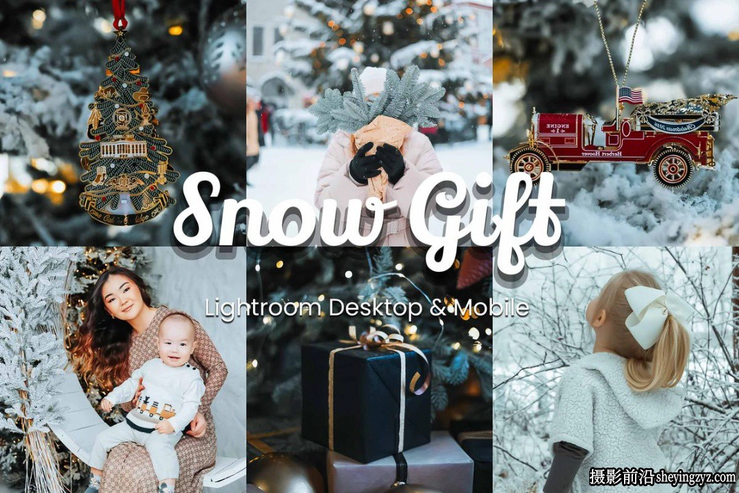 冬季人像风光调色滤镜FilterGrade - Snow Gift Lightroom and Lut