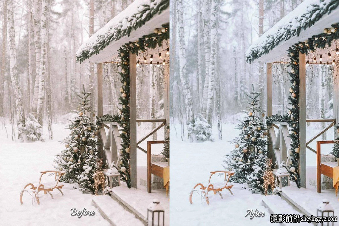 冬季人像风光调色滤镜FilterGrade - Snow Gift Lightroom and Lut