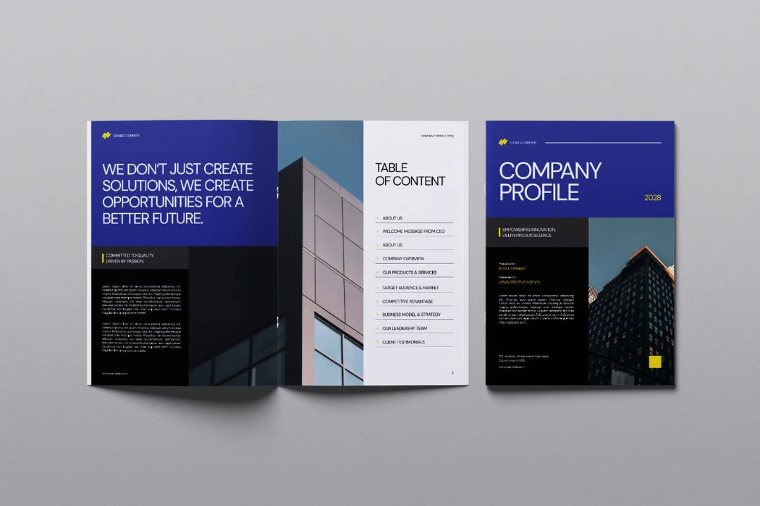 公司简介设计推广排版InDesign模板